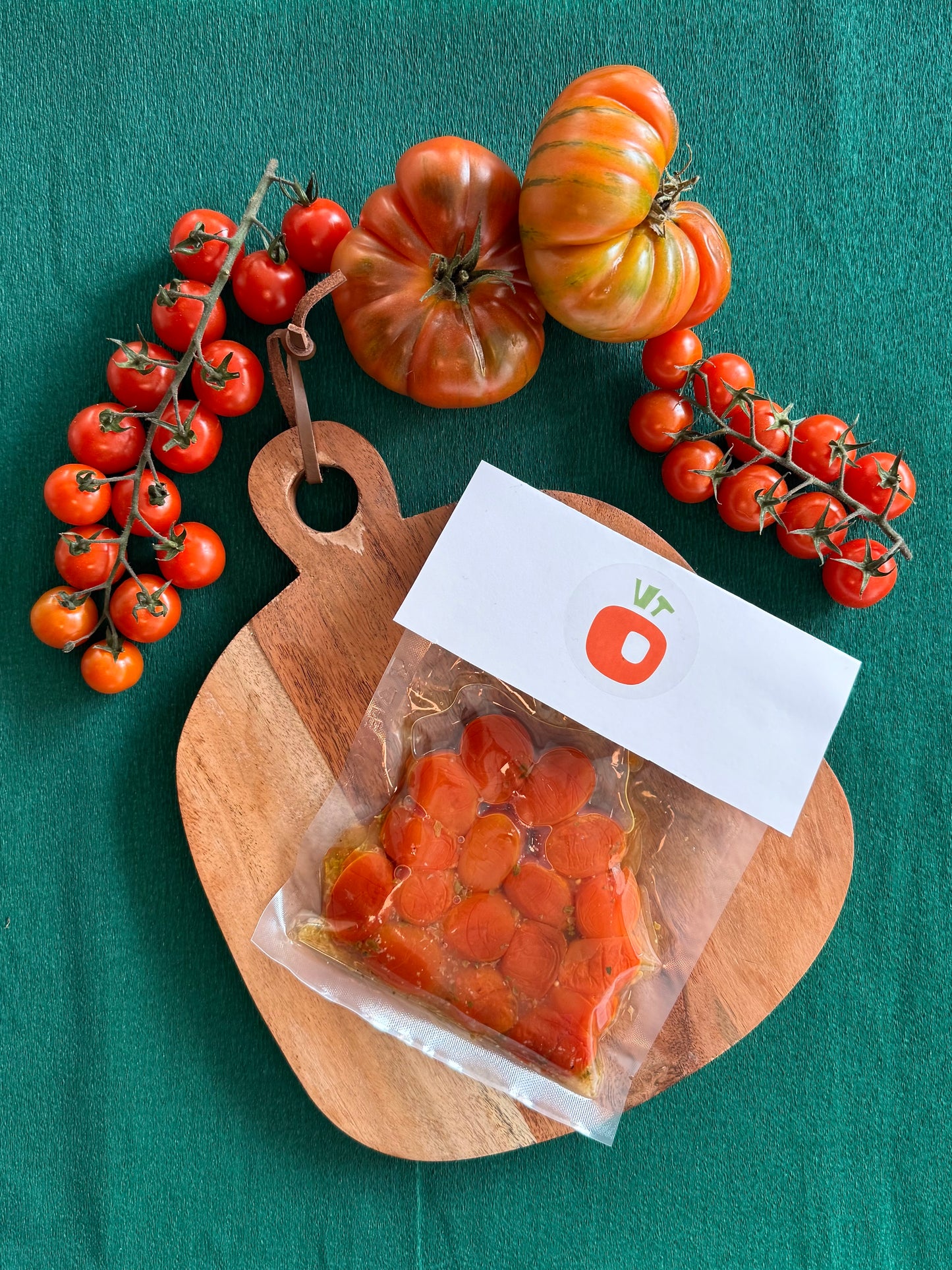 Tomates cherrys confitados